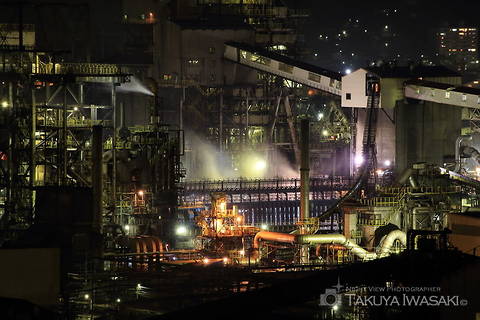 大沢町（国道36号線西側）の工場夜景スポット写真（4）class=