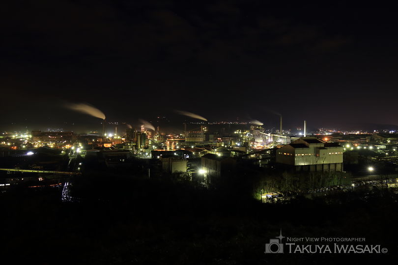 大沢町（国道36号線西側）の工場夜景スポット写真（5）