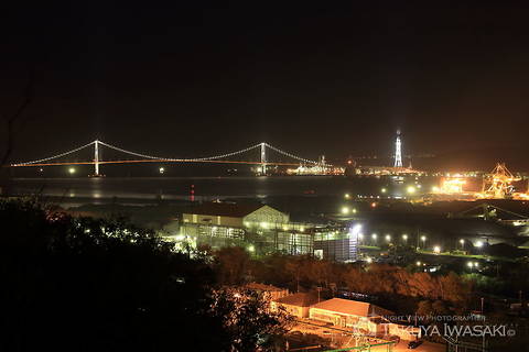 大沢町（国道36号線西側）の工場夜景スポット写真（6）class=
