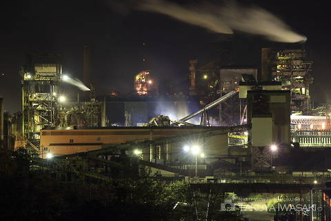 大沢町（国道36号線東側）の工場夜景スポット写真（2）class=