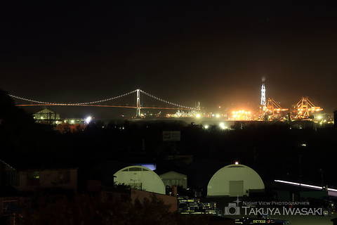 大沢町（国道36号線東側）の工場夜景スポット写真（3）class=