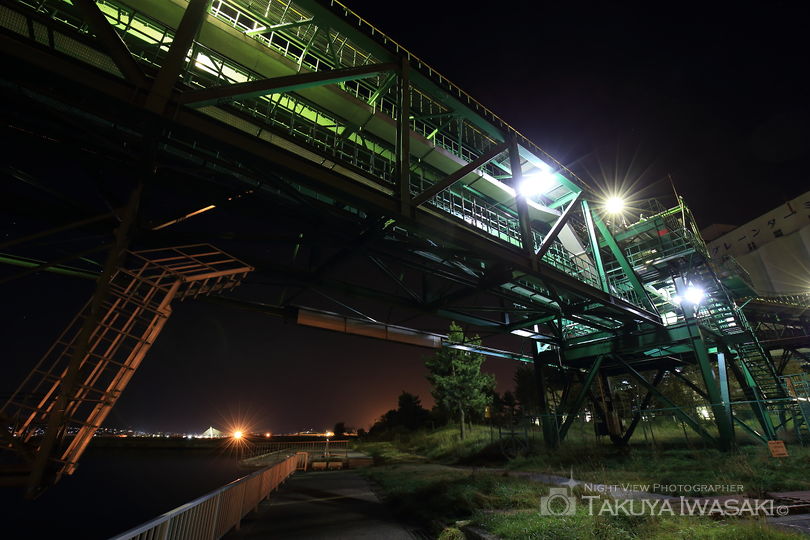 八太郎３号ふ頭緑地の工場夜景スポット写真（2）