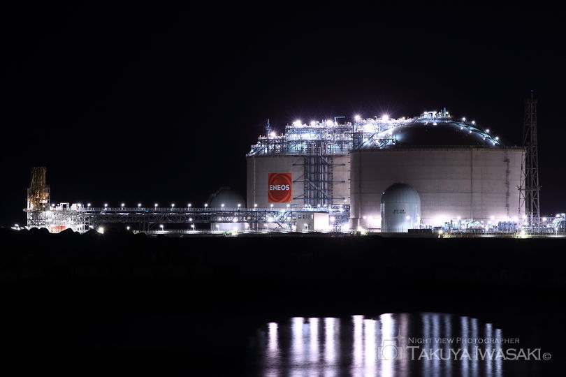 八太郎３号ふ頭緑地の工場夜景スポット写真（4）