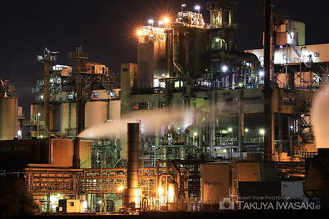西港町の工場夜景スポット写真（3）class=