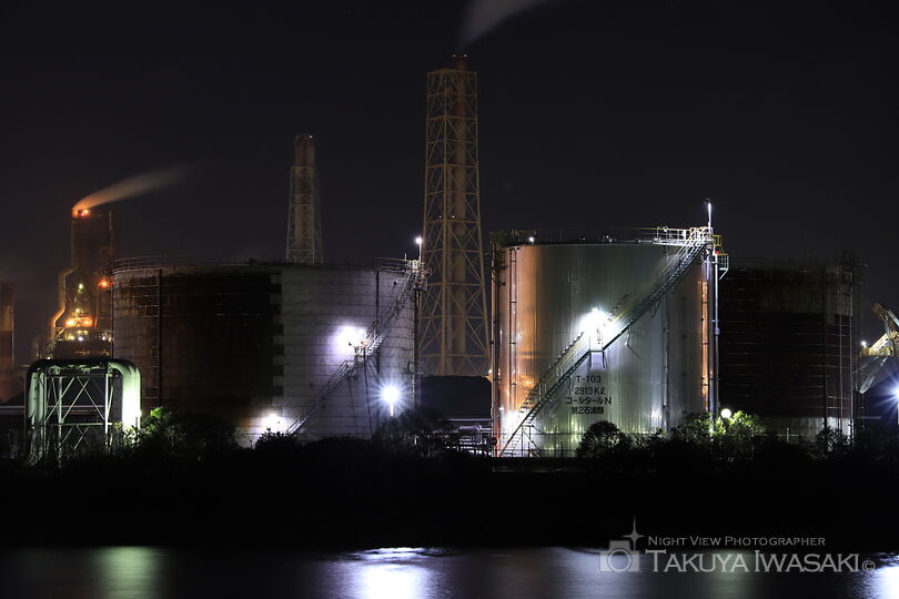 西港町の工場夜景スポット写真（4）