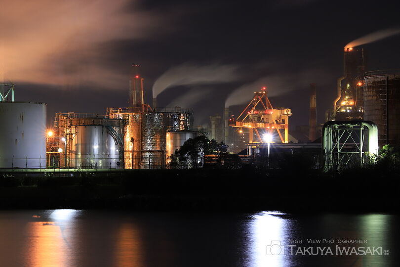 西港町の工場夜景スポット写真（5）