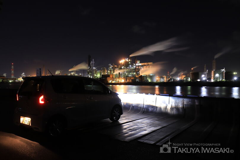 西港町の工場夜景スポット写真（6）