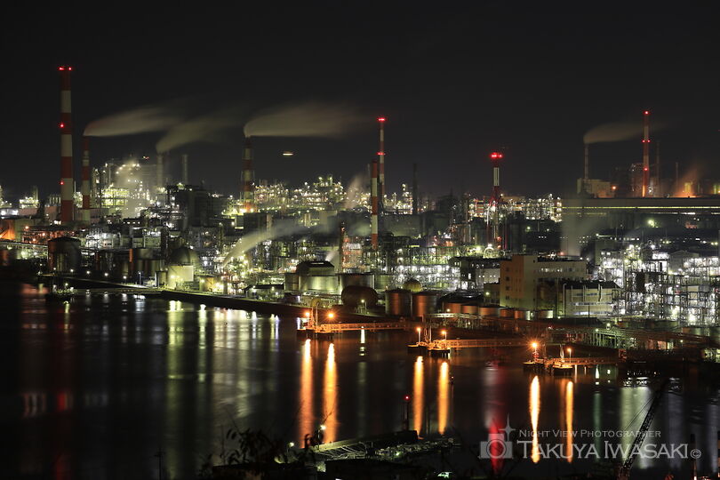 亀居公園の工場夜景スポット写真（2）