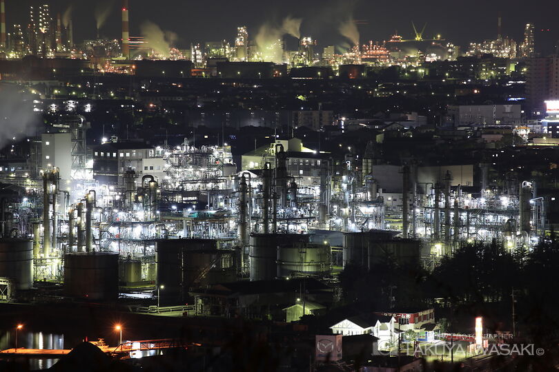 亀居公園の工場夜景スポット写真（3）