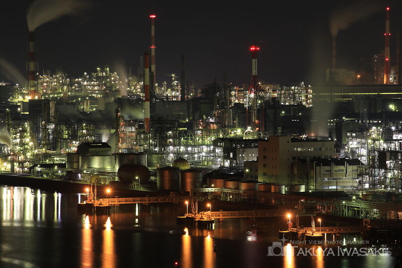亀居公園の工場夜景スポット写真（4）