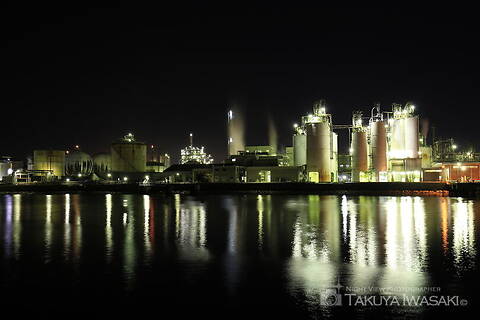 徳山海上保安部前の工場夜景スポット写真（4）class=