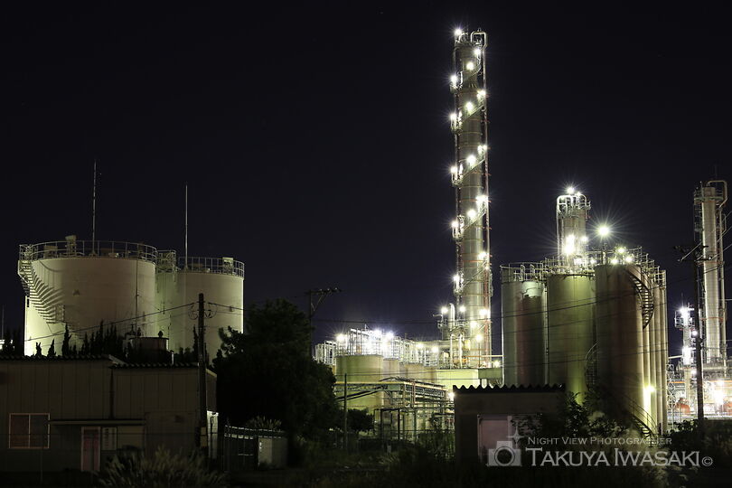 徳山海上保安部前の工場夜景スポット写真（6）