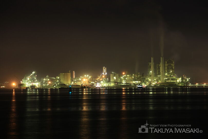 晴海埠頭の工場夜景スポット写真（3）