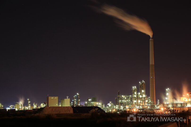 晴海埠頭の工場夜景スポット写真（4）