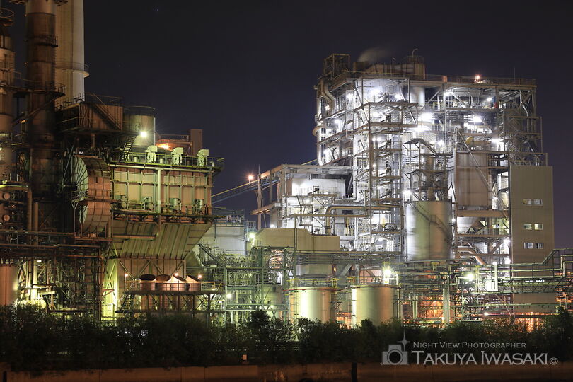 三笹町の工場夜景スポット写真（3）