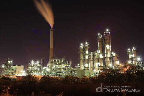 晴海町の工場夜景スポット写真（1）class=