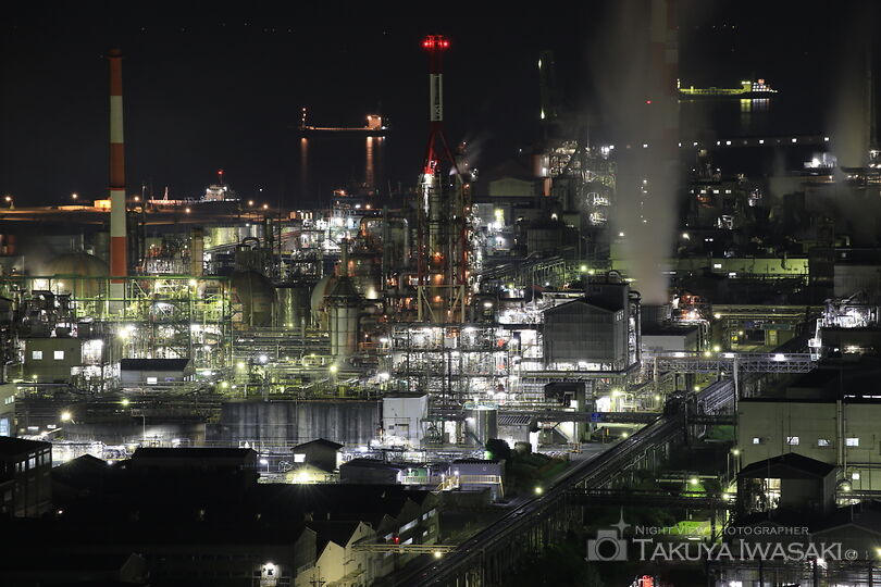 小方町小方の工場夜景スポット写真（6）