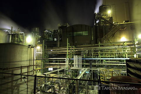 レンゴー（株）尼崎工場前の工場夜景スポット写真（3）class=