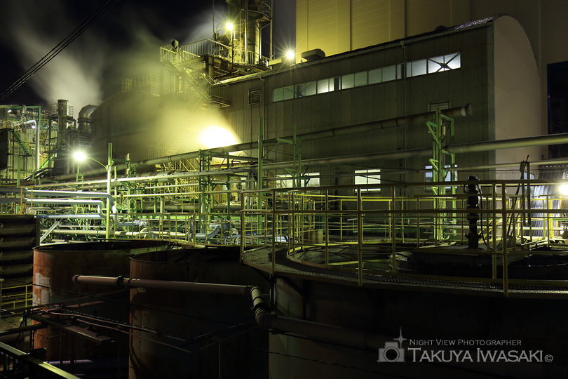レンゴー（株）尼崎工場前の工場夜景スポット写真（5）