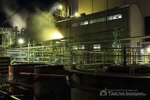 レンゴー（株）尼崎工場前の工場夜景スポット写真（5）class=
