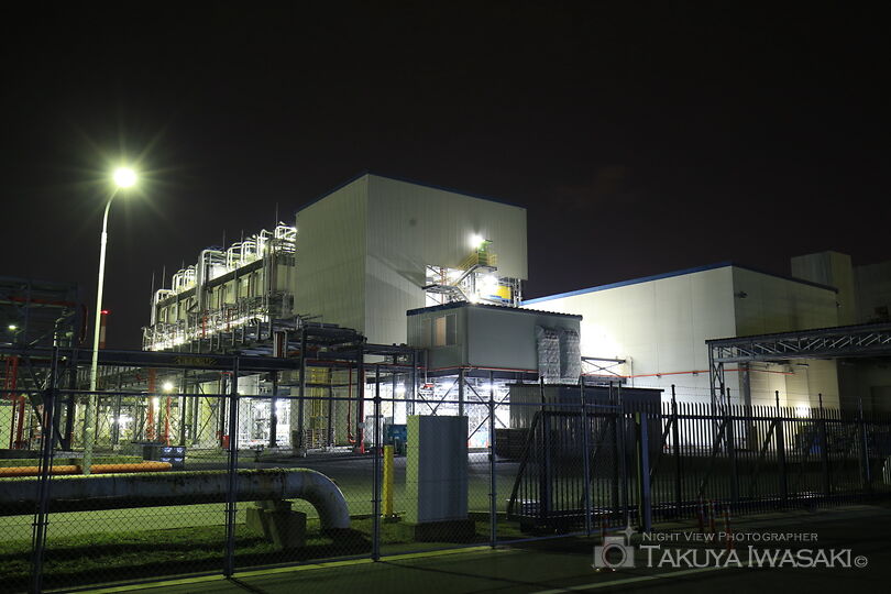 日本通運・大竹支店付近の工場夜景スポット写真（2）
