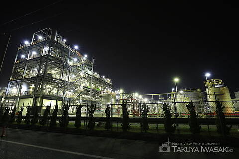 日本通運・大竹支店付近の工場夜景スポット写真（4）class=