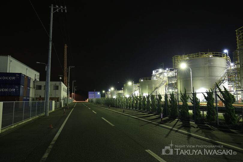 日本通運・大竹支店付近の工場夜景スポット写真（6）