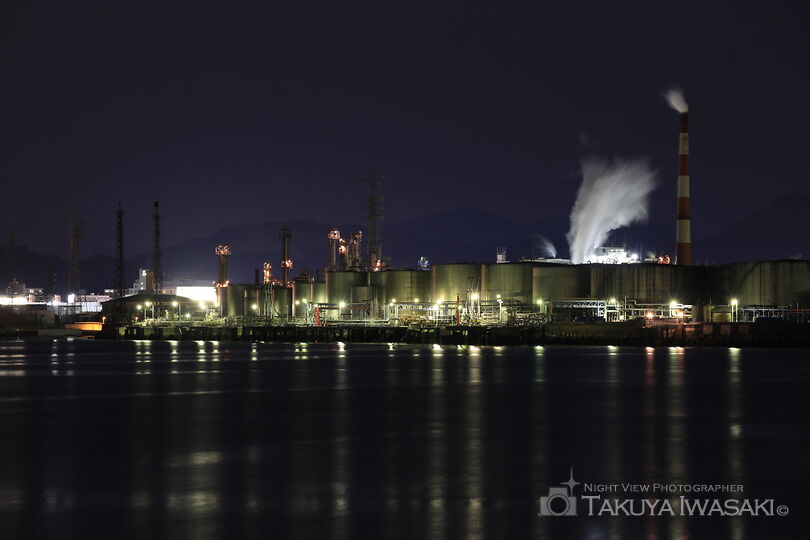 冷水の工場夜景スポット写真（3）