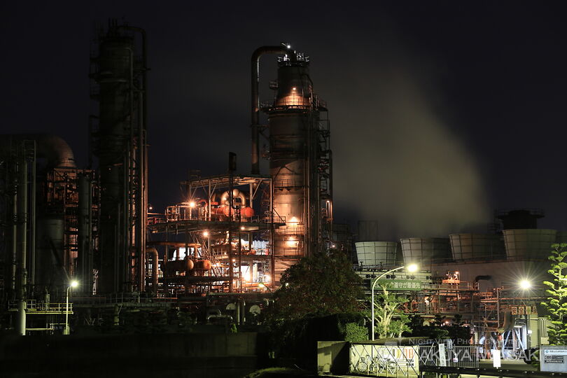 藤白の工場夜景スポット写真（2）