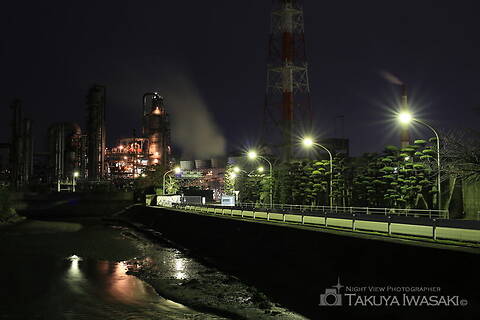 藤白の工場夜景スポット写真（4）class=