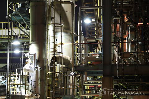 千鳥町　日本合成樹脂前の工場夜景スポット写真（5）class=