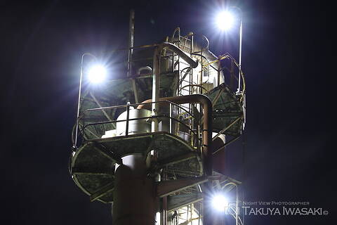 千鳥町　日本合成樹脂前の工場夜景スポット写真（6）class=