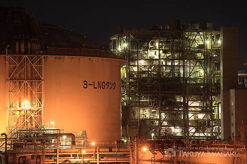 灘浜大橋の工場夜景スポット写真（4）class=