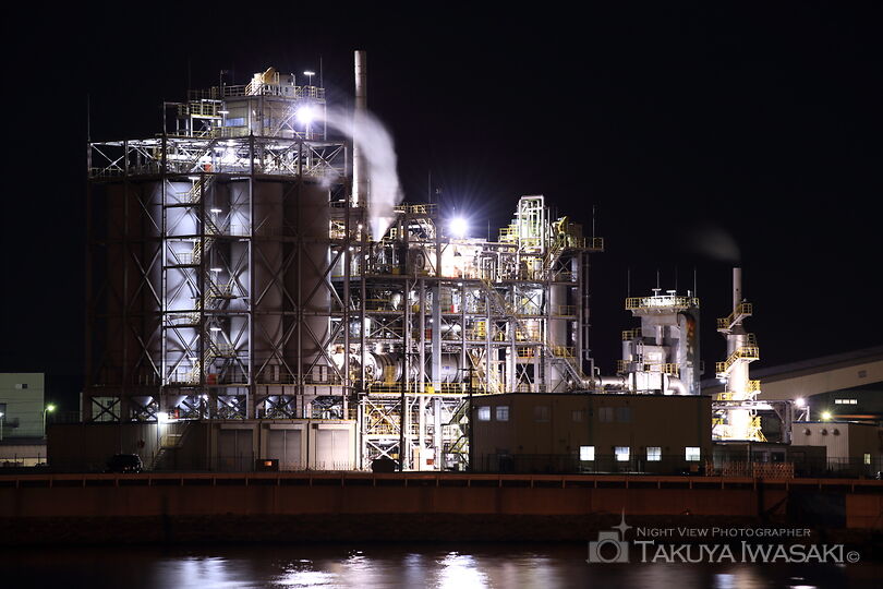 広畑区富士町の工場夜景スポット写真（3）