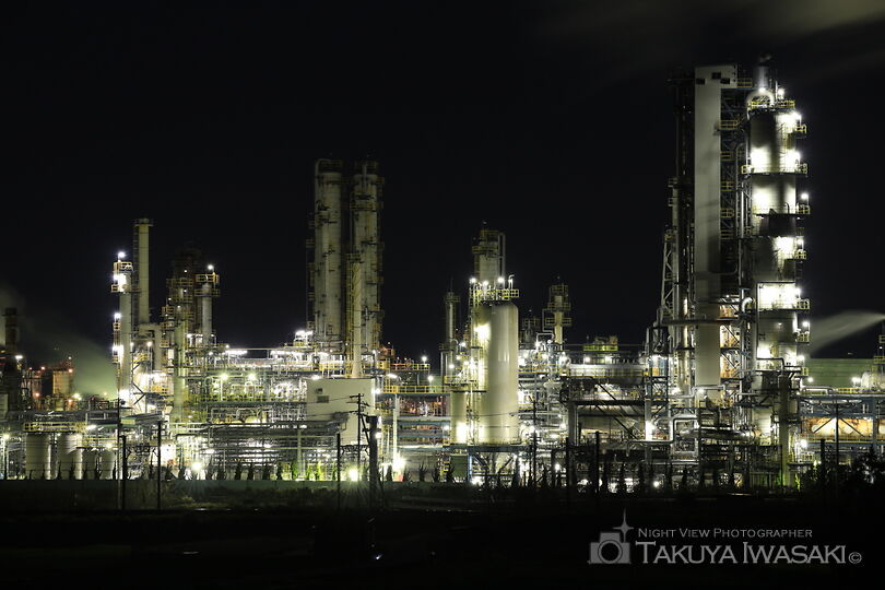 真名神社付近の工場夜景スポット写真（2）