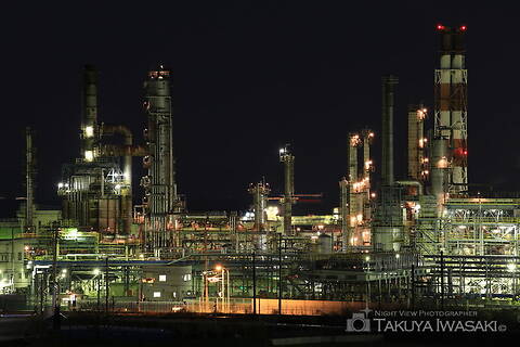 真名神社付近の工場夜景スポット写真（3）class=