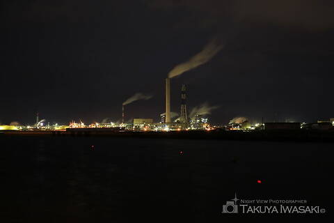 三島中央1丁目の工場夜景スポット写真（1）class=