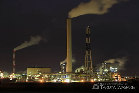 三島中央1丁目の工場夜景スポット写真（2）class=