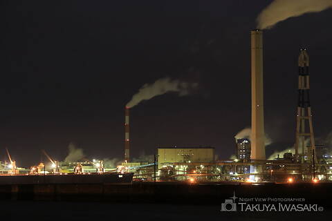 三島中央1丁目の工場夜景スポット写真（3）class=