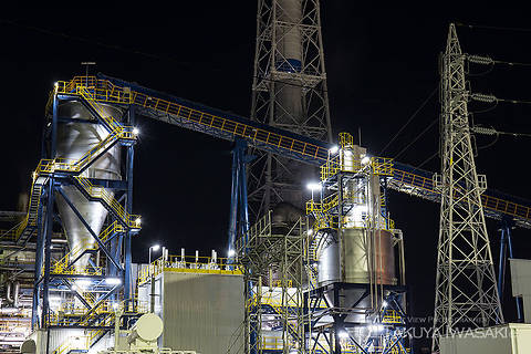 興亜工業前の工場夜景スポット写真（2）class=