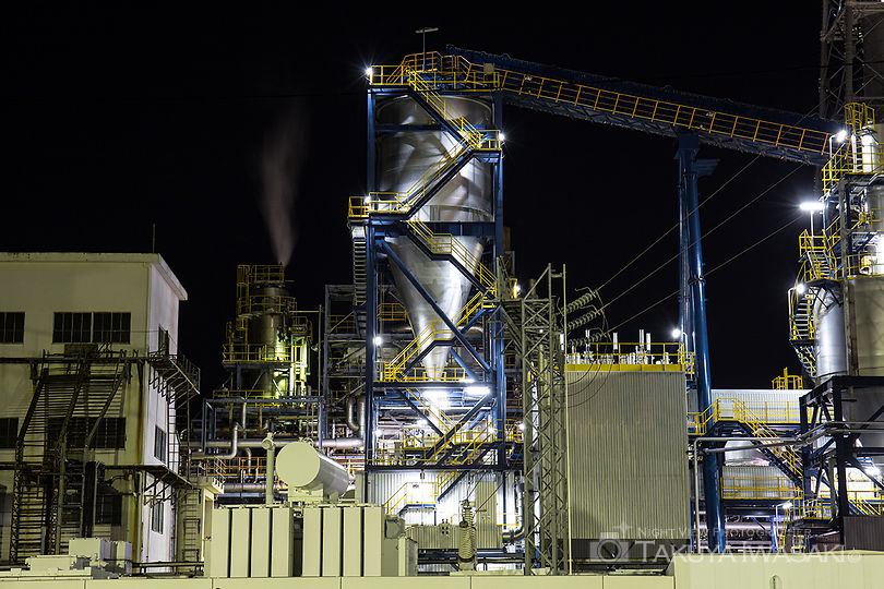 興亜工業前の工場夜景スポット写真（3）