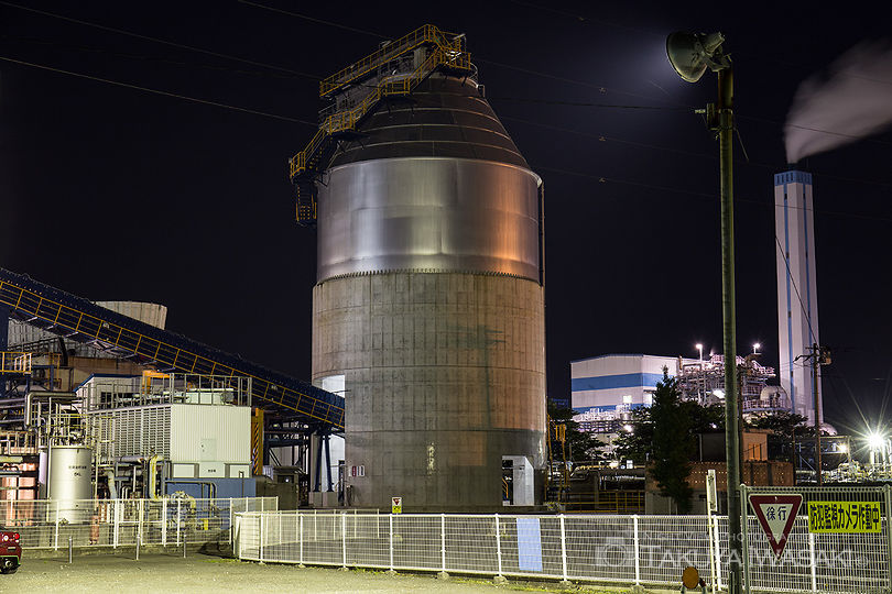興亜工業前の工場夜景スポット写真（4）