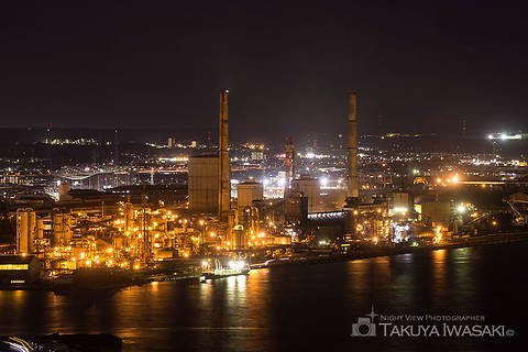 千葉ポートタワーの工場夜景スポット写真（5）class=