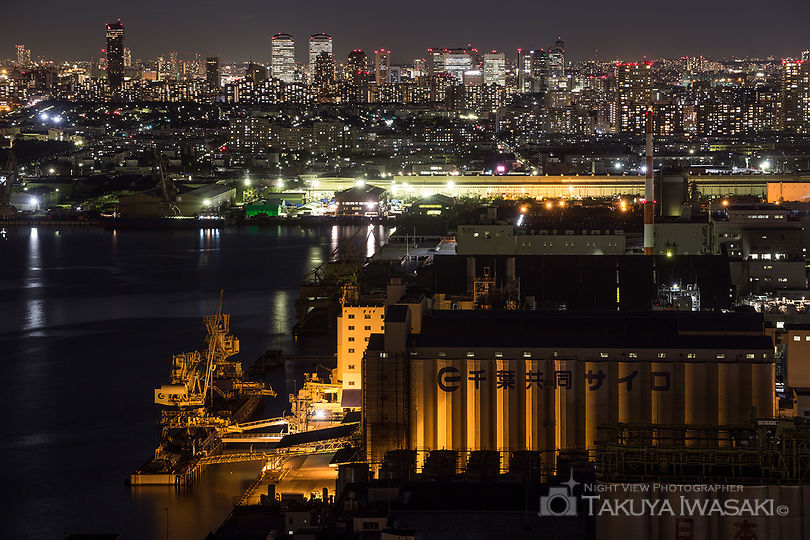 千葉ポートタワーの工場夜景スポット写真（6）