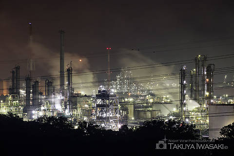 笠上山の工場夜景スポット写真（1）class=