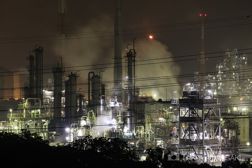 笠上山の工場夜景スポット写真（2）