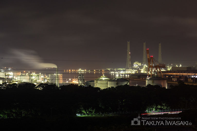 笠上山の工場夜景スポット写真（4）