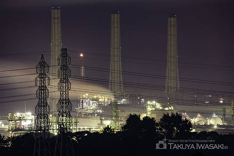 代宿北公園の工場夜景スポット写真（1）class=