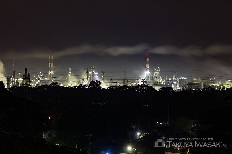 代宿北公園の工場夜景スポット写真（4）