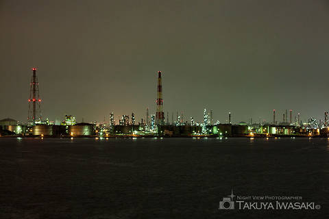 泉大津大橋の工場夜景スポット写真（2）class=